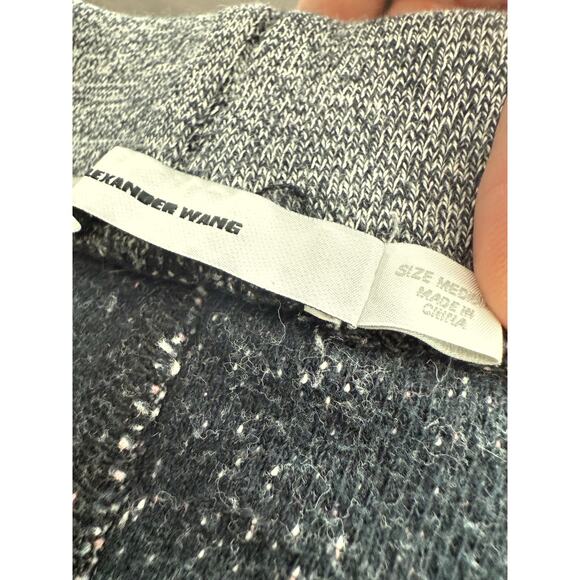 T Alexander Wang Gray Textured Knit Micro Mini Lounge Running Shorts Medium - Picture 6 of 7
